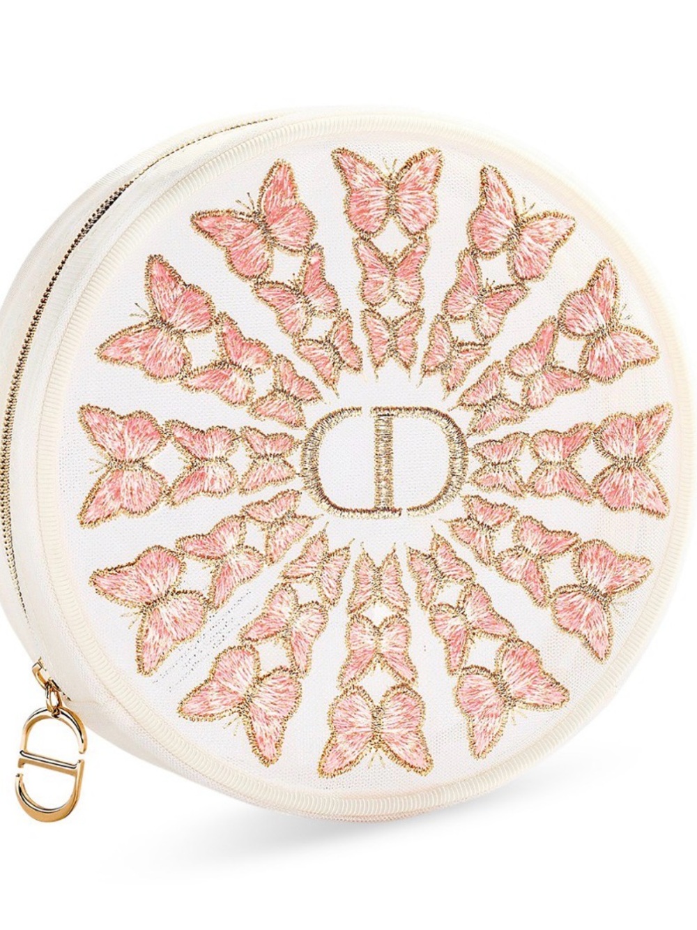 NWT - Dior Round Pouch - Elegant Butterfly Design! - Picture 2 of 6